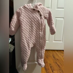 Carter's Pink Quilted Footie One Piece